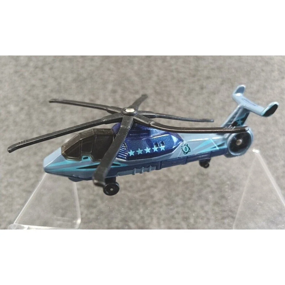Die Cast Transport Plane, 2 Fighters & Military Helicopter Lot of 4 Mattel